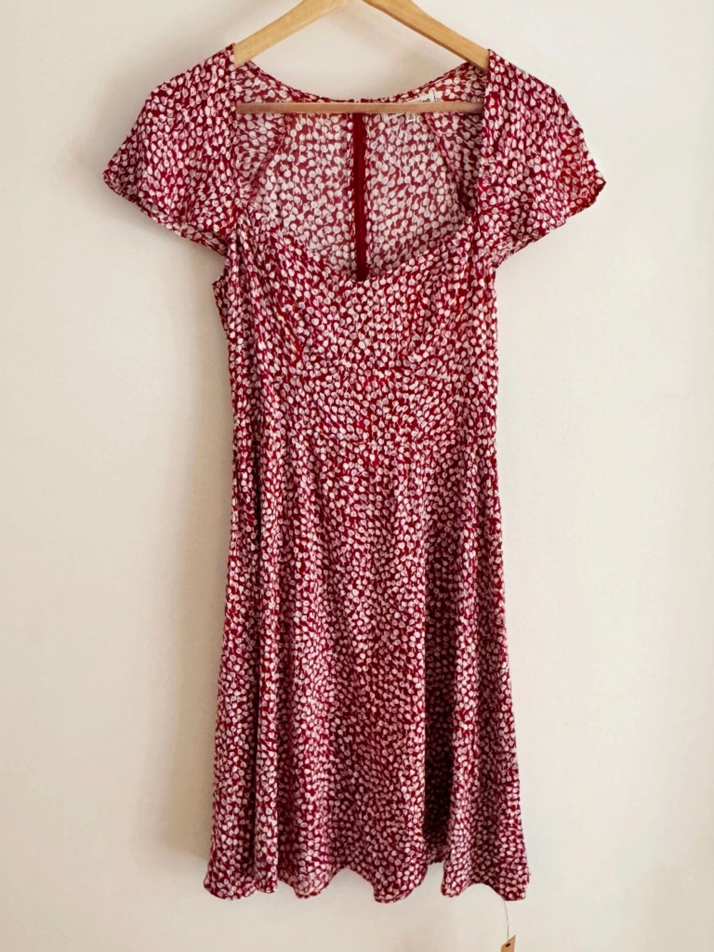Reformation Novia Dress Red Floral Size 2